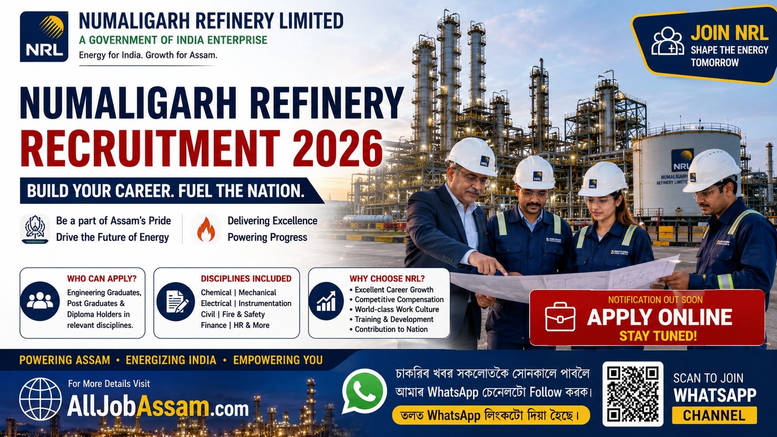 Numaligarh Refinery Recruitment 2026 Notification