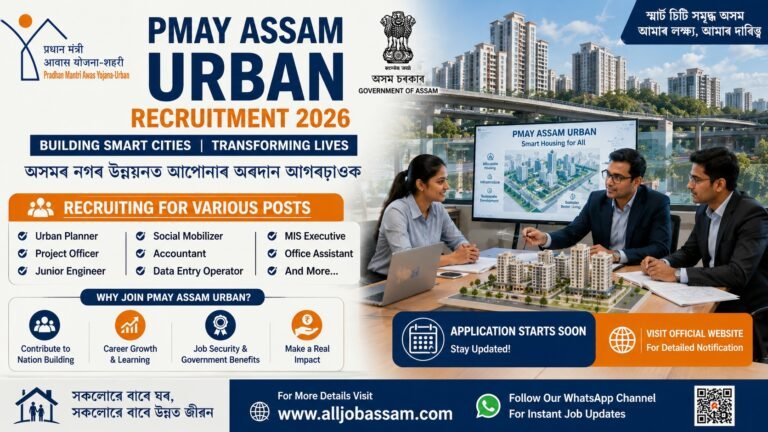 PMAY Assam Urban Recruitment 2026 Notification