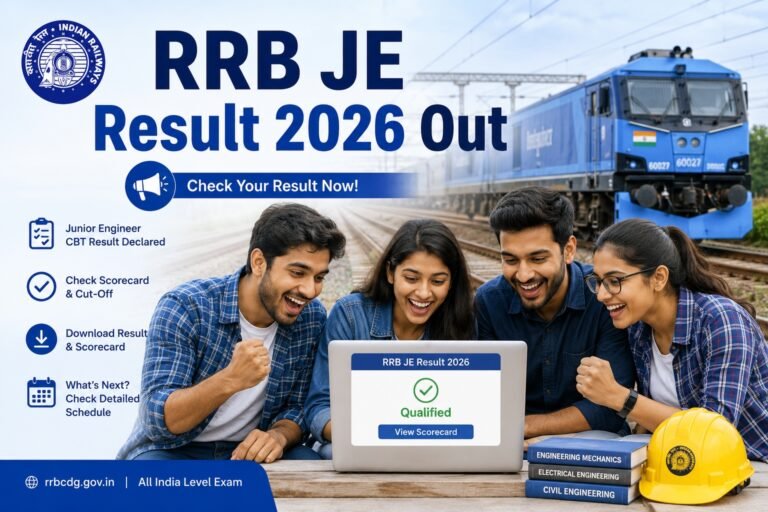 RRB Junior Engineer Result 2026 Released