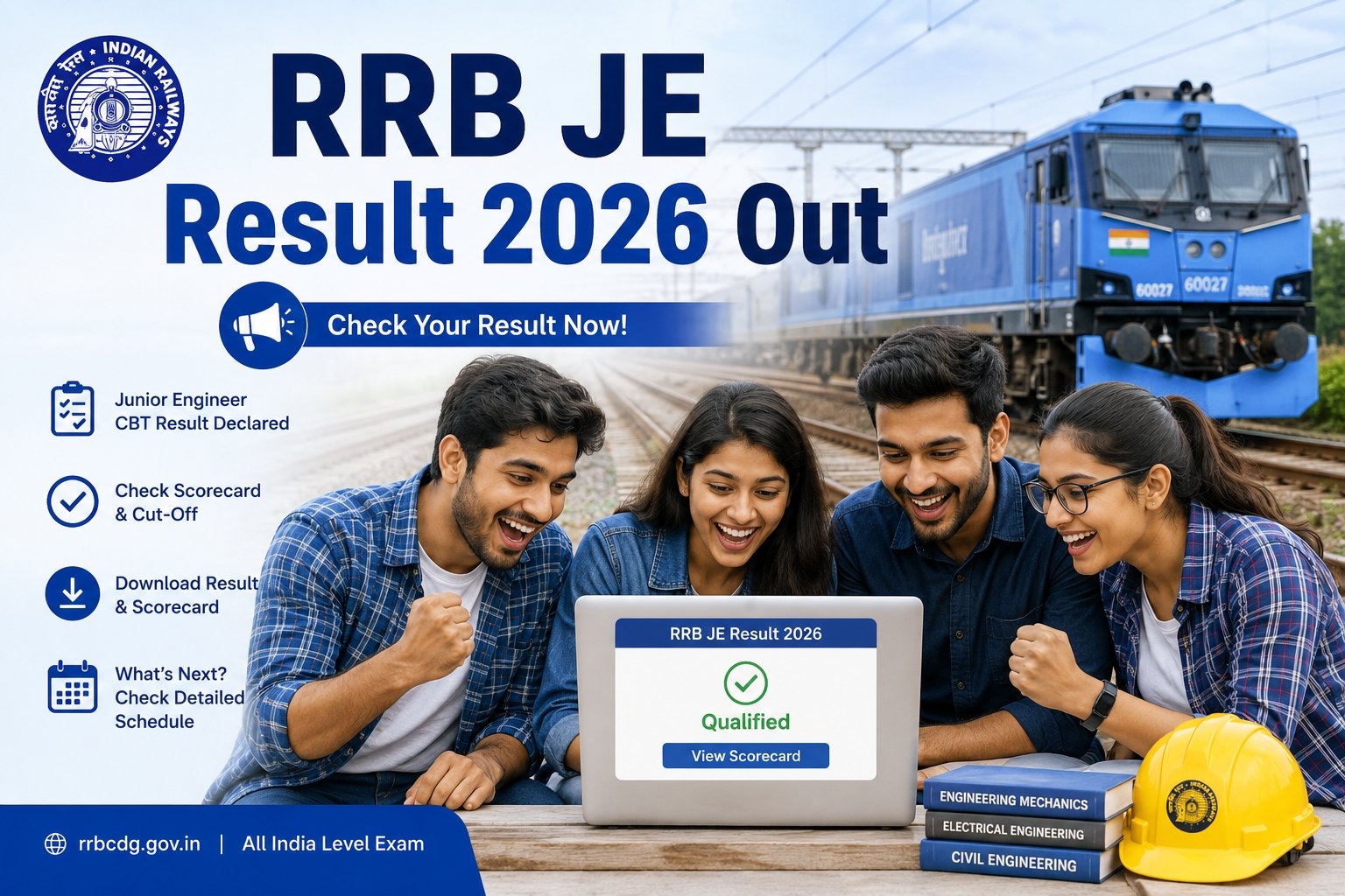 RRB Junior Engineer Result 2026 Released