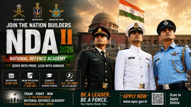 UPSC NDA II Recruitment 2026 Notification Released
