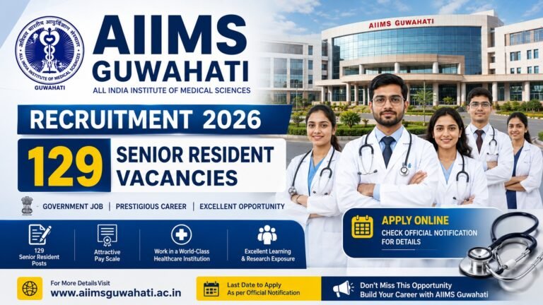 AIIMS Guwahati Recruitment 2026 Senior Resident Vacancy Notification
