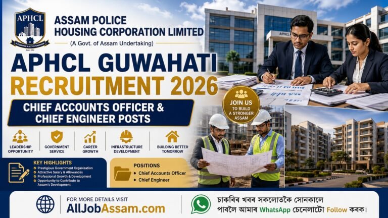 APHCL Guwahati Recruitment 2026 for Chief Accounts Officer and Chief Engineer posts