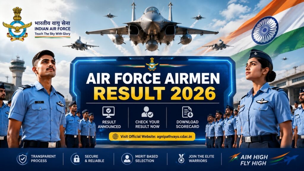 Air Force Airmen Intake 01 2027 Result 2026 released for Medical Assistant recruitment