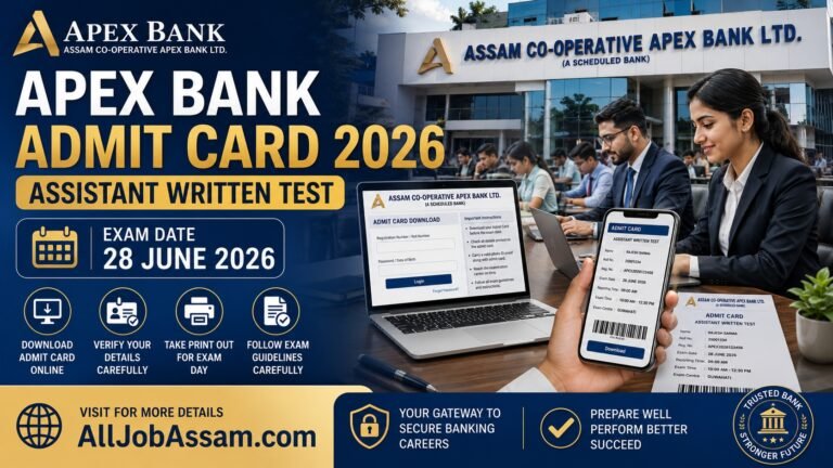 Apex Bank Admit Card 2026 Assistant Written Test Call Letter Download