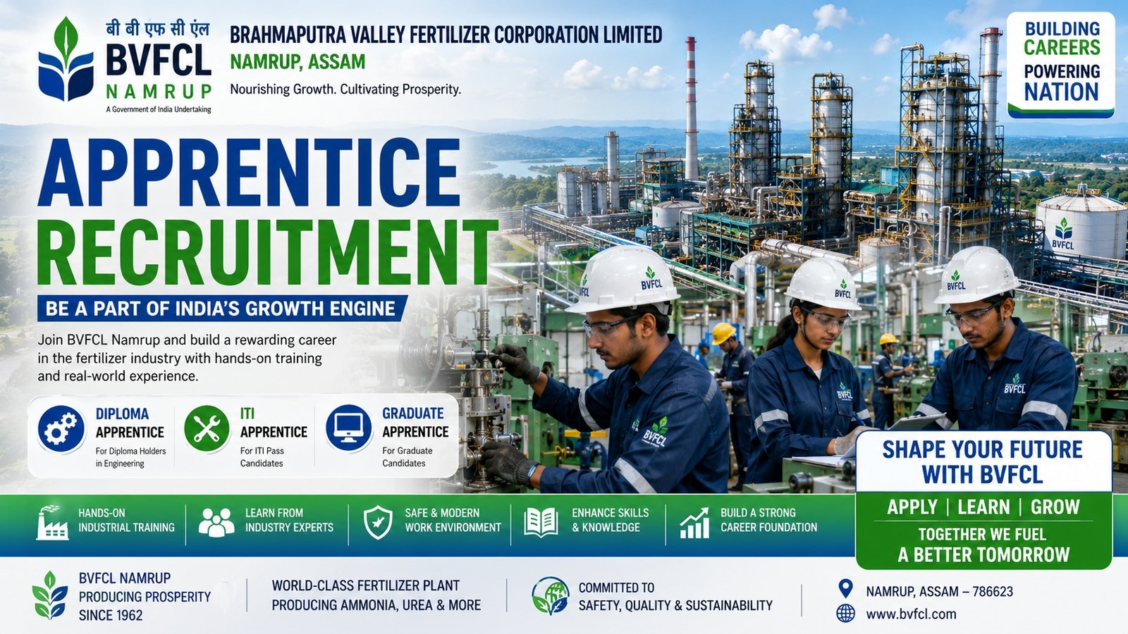 BVFCL Recruitment 2026 Apprentice Notification for 38 Graduate Diploma and ITI Posts