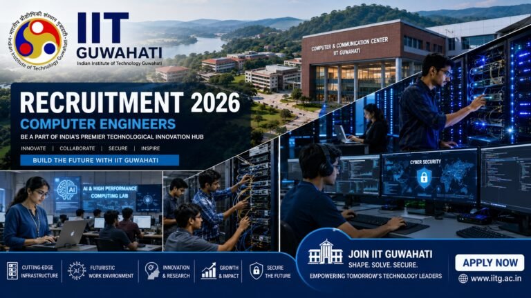 IIT Guwahati Recruitment 2026 Computer Trainee Notification with ₹18000 Monthly Stipend