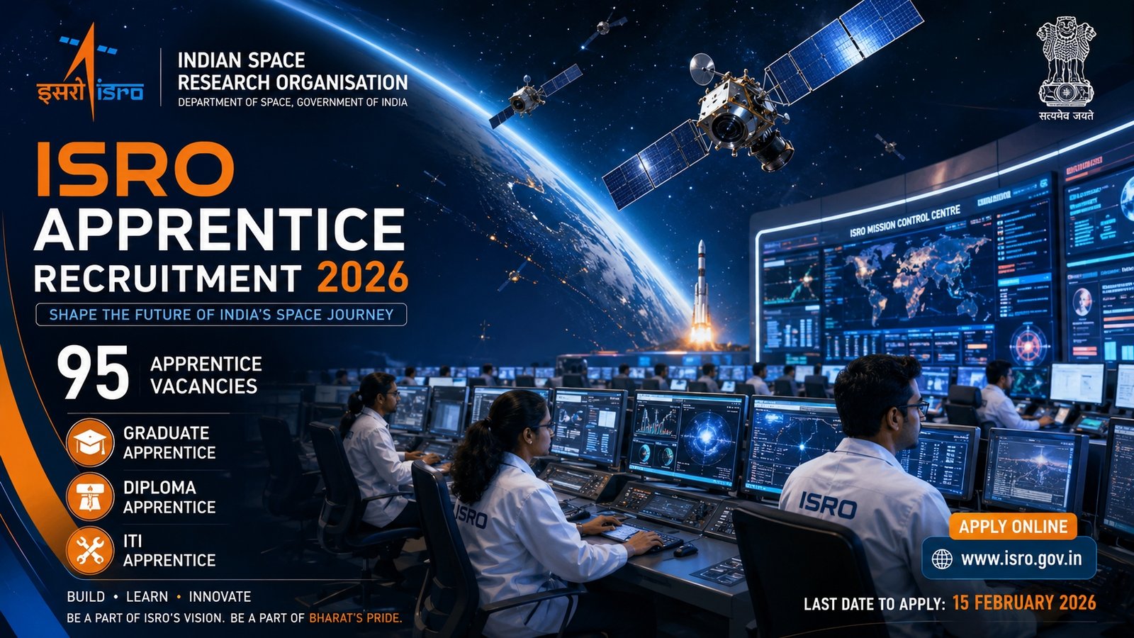 ISRO Recruitment 2026 Apprentice Vacancy Notification for 95 Posts