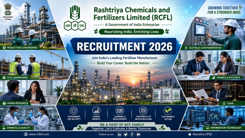 RCFL Recruitment 2026 Notification for Officer, Engineer and Manager Posts
