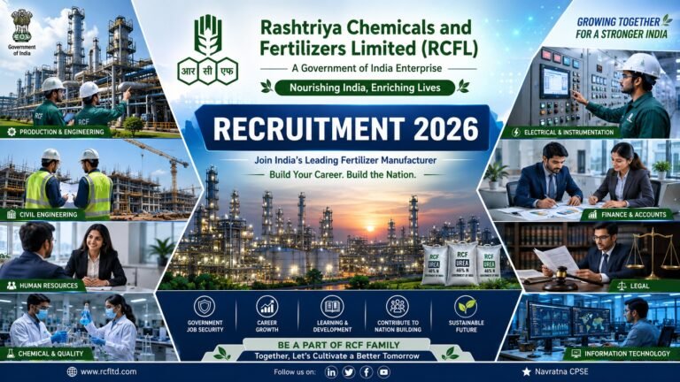RCFL Recruitment 2026 Notification for Officer, Engineer and Manager Posts