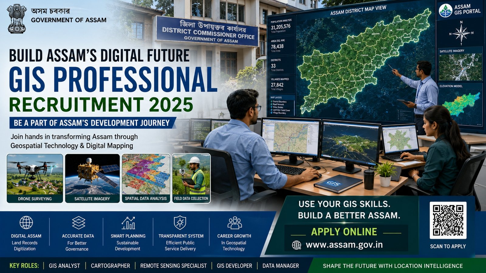 Bajali District GIS Assistant Recruitment 2026 Walk-in Interview Notification