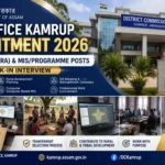 DC Office Kamrup Recruitment 2026 Coordinator FRA Vacancy