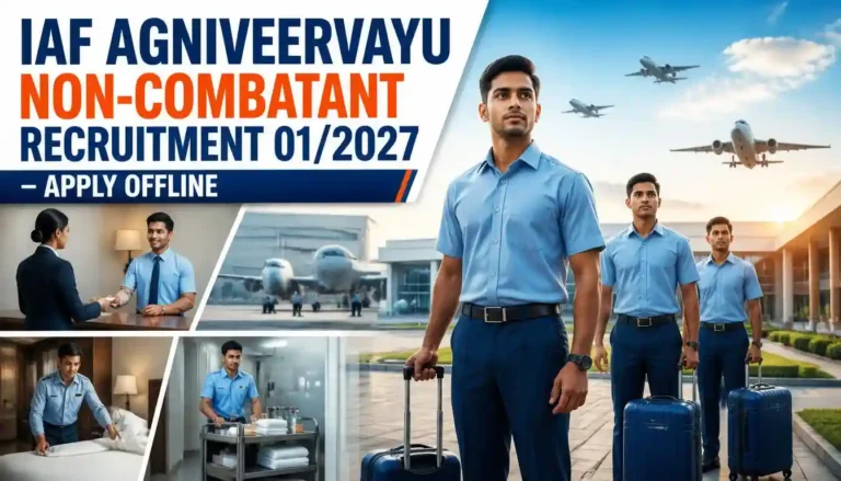 IAF Agniveervayu Non Combatant Recruitment 2027 Notification for Hospitality and Housekeeping Posts