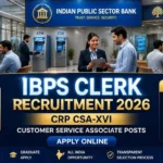 IBPS Clerk Recruitment 2026 – Apply Online for CRP CSA-XVI Customer Service Associate Posts 1 IBPS Clerk Recruitment 2026 Customer Service Associate Notification