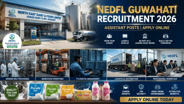 NEDFL Guwahati Recruitment 2026 Assistant Vacancy