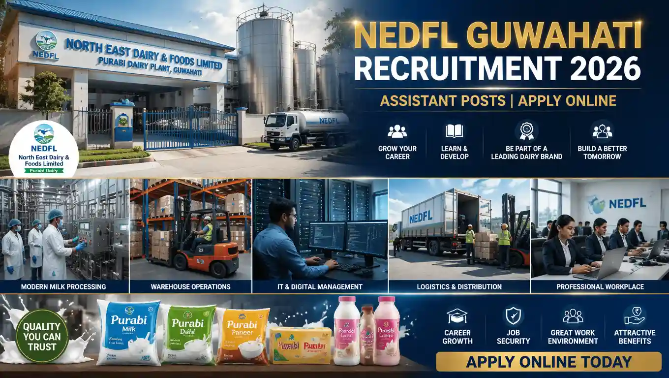 NEDFL Guwahati Recruitment 2026 Assistant Vacancy