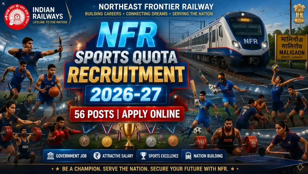NFR Sports Quota Recruitment 2026-27