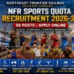 NFR Sports Quota Recruitment 2026-27