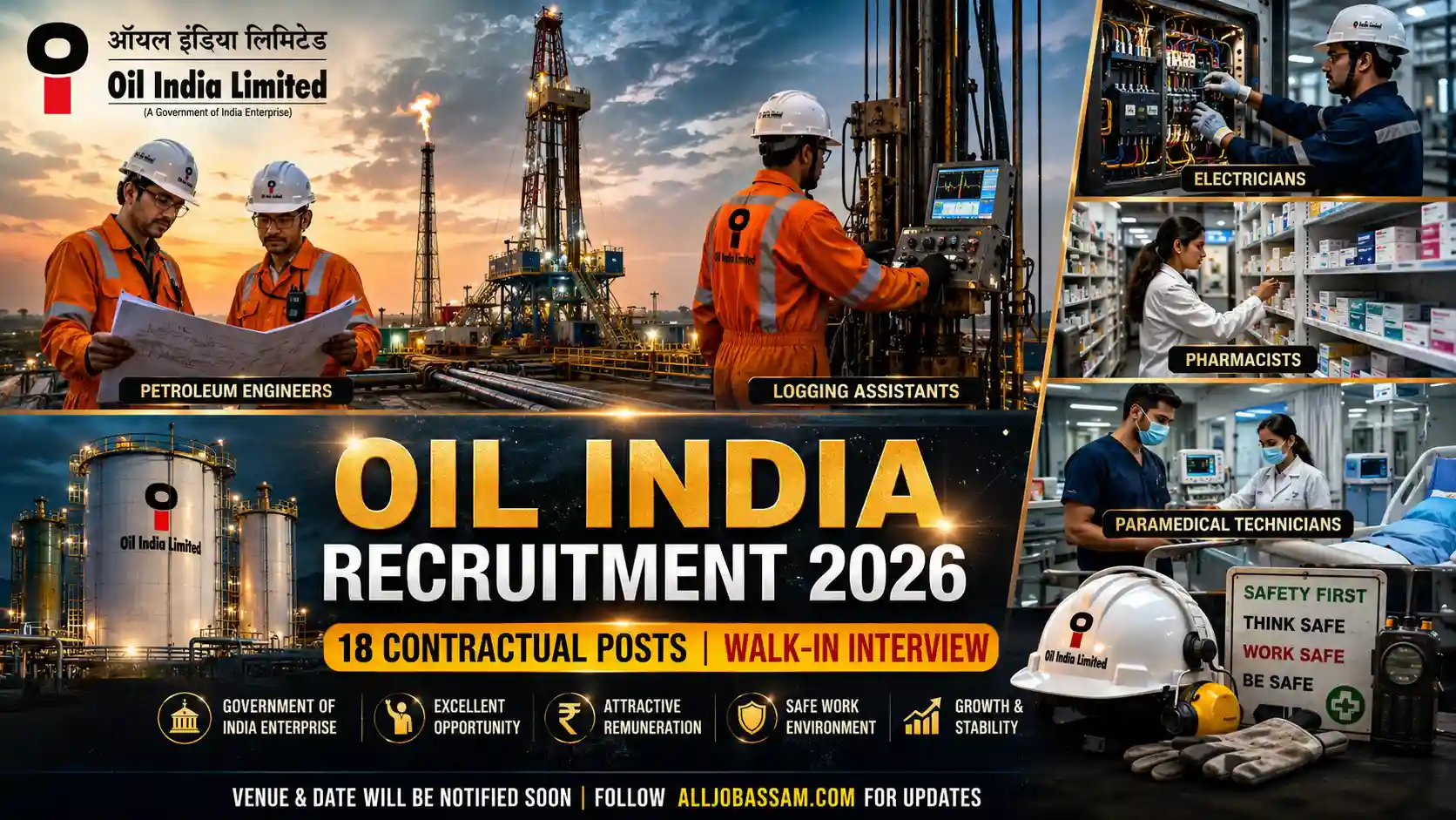 Oil India Duliajan Recruitment 2026 Contractual Vacancy