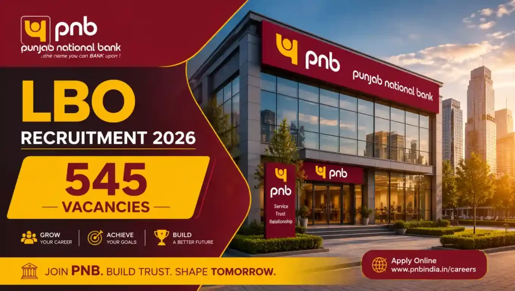 PNB LBO Recruitment 2026 – Apply Online for 545 Local Bank Officer Posts 1 Punjab National Bank LBO Recruitment 2026 Application Guide