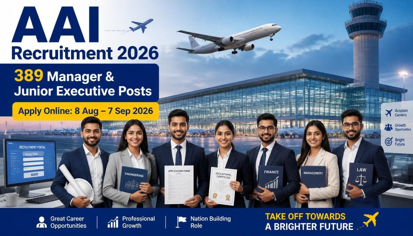 AAI Recruitment 2026 for 389 Manager and Junior Executive vacancies