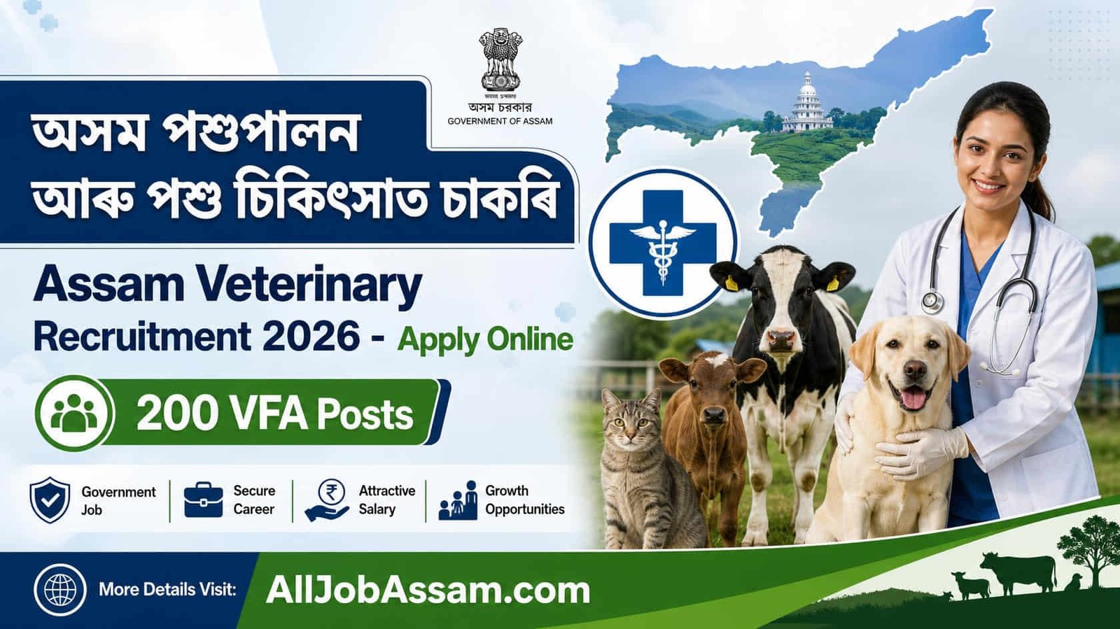 Assam Veterinary Recruitment 2026 – 200 VFA Posts