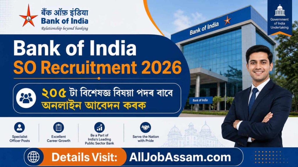 Bank of India SO Recruitment 2026 – Apply Online for 205 Specialist Officer Posts