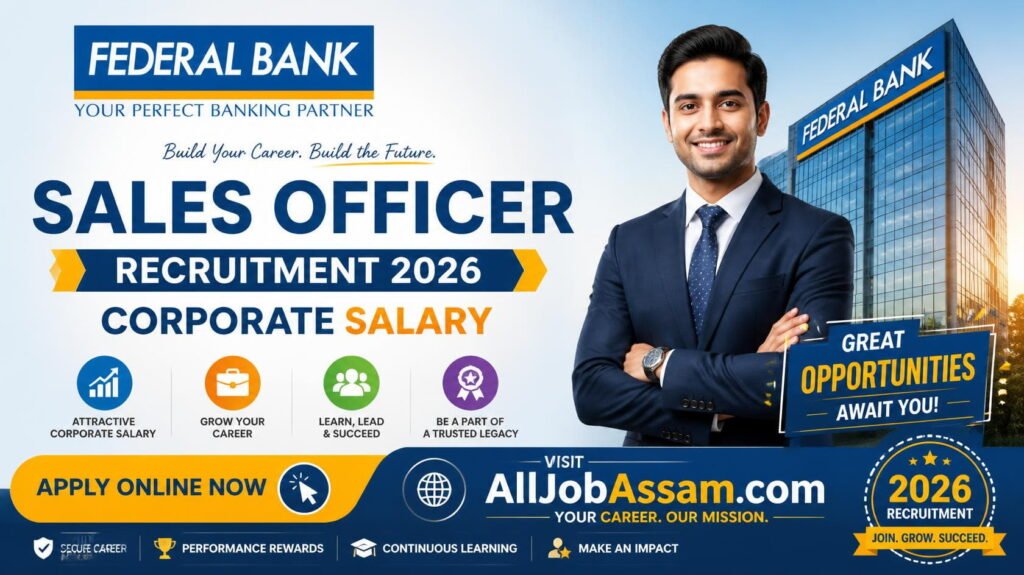 Federal Bank Sales Officer Recruitment 2026 Apply Online