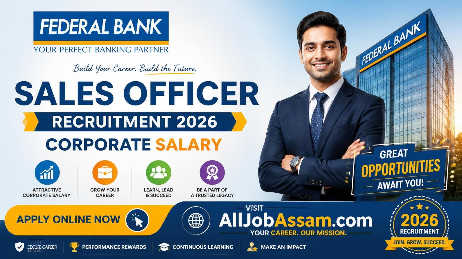 Federal Bank Sales Officer Recruitment 2026 Apply Online