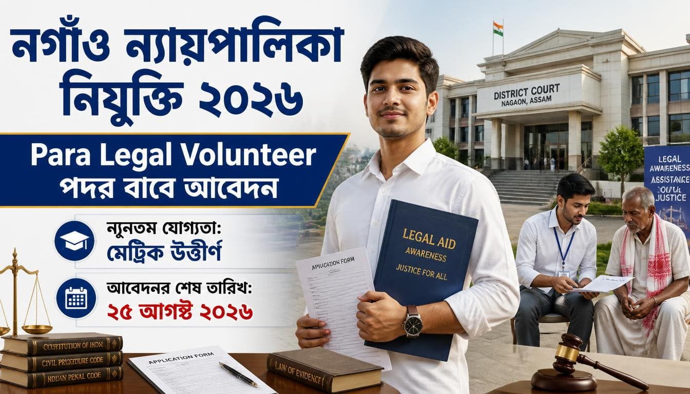 Nagaon Judiciary Recruitment 2026 for Para Legal Volunteer post