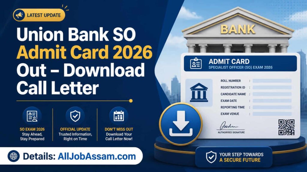 Union Bank SO Admit Card 2026 Out – Download Call Letter for 395 Posts
