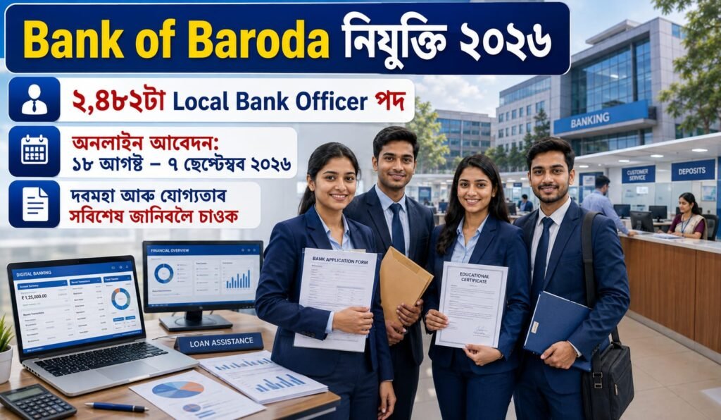 Bank of Baroda Recruitment 2026 for 2482 Local Bank Officer posts