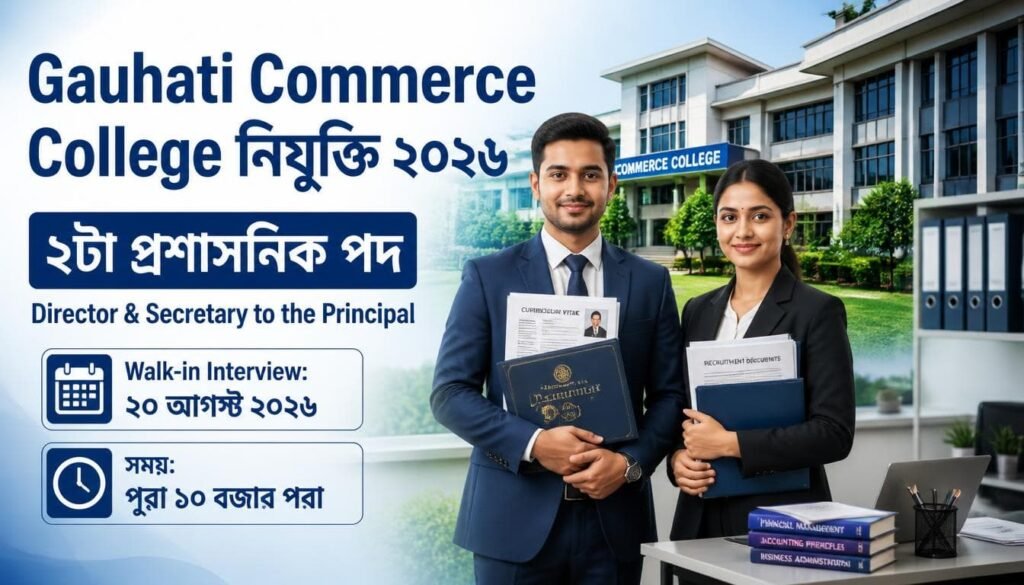 Gauhati Commerce College Recruitment 2026 – Apply for 02 Administrative Vacancy