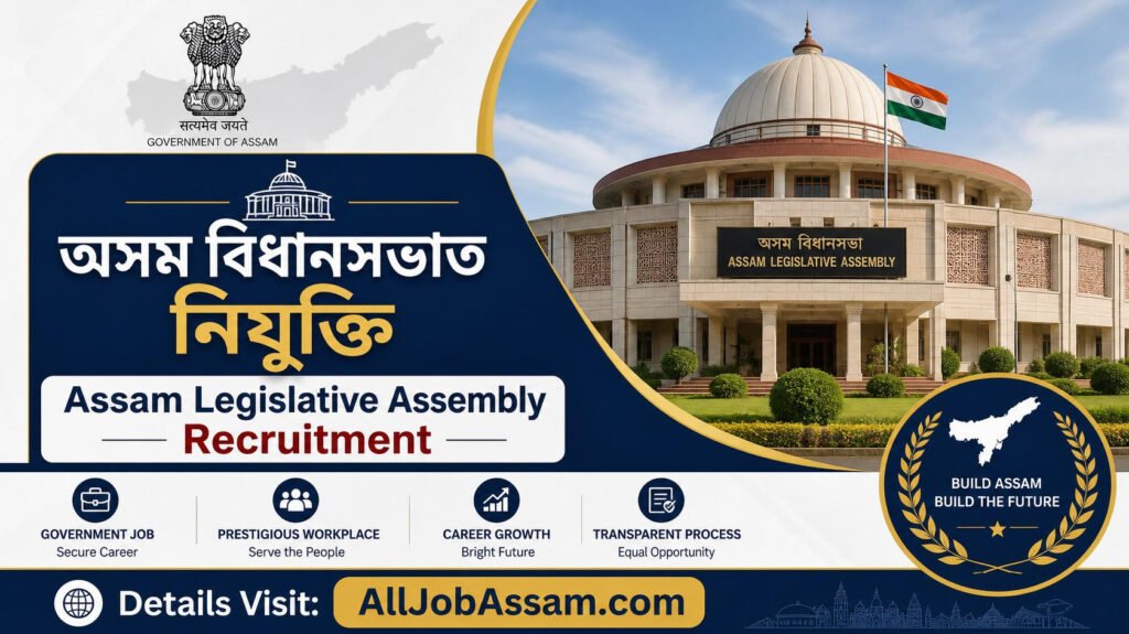 Assam Legislative Assembly Recruitment 2026 for 5 Hindi Reporter and Translator posts