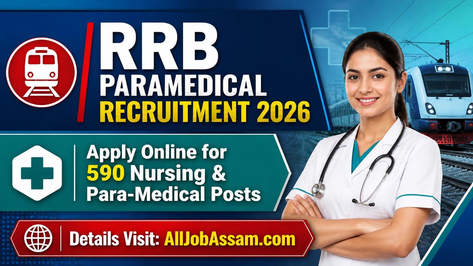 RRB Paramedical Recruitment 2026 for 590 Nursing Pharmacist Radiographer and other posts