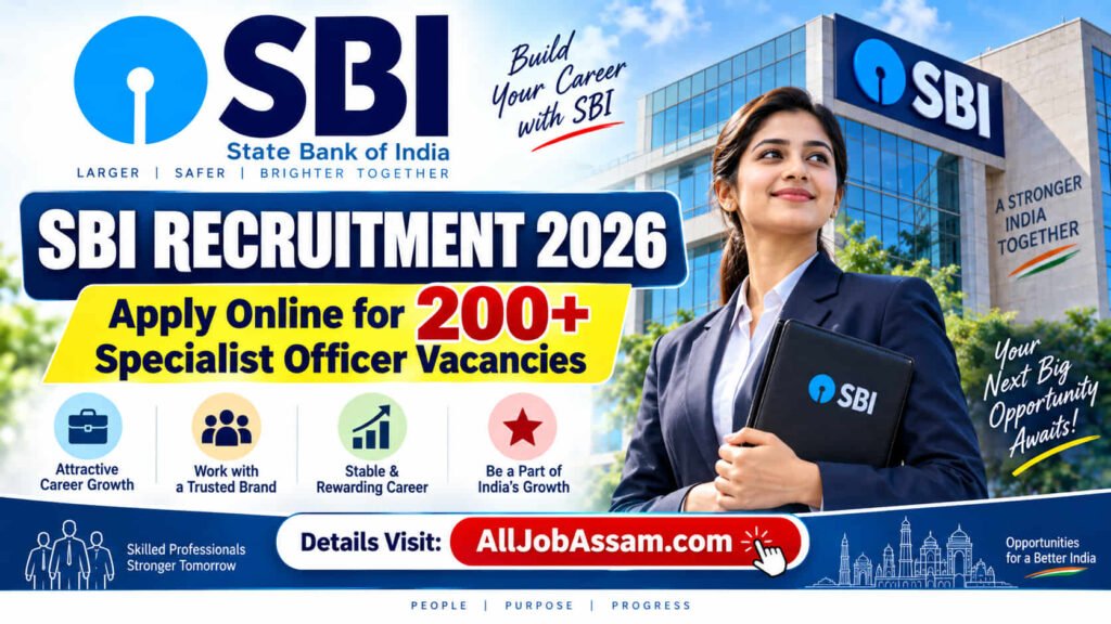 SBI Recruitment 2026 – Apply for 208 Specialist Officer Posts