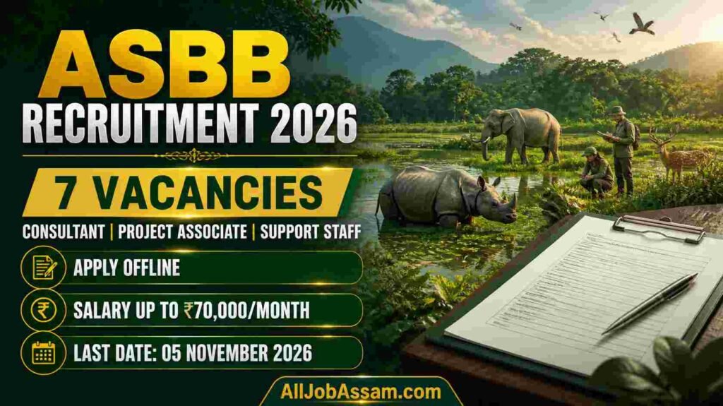 ASBB Recruitment 2026 – Apply Offline for 7 Project Associate, Consultant and More Posts