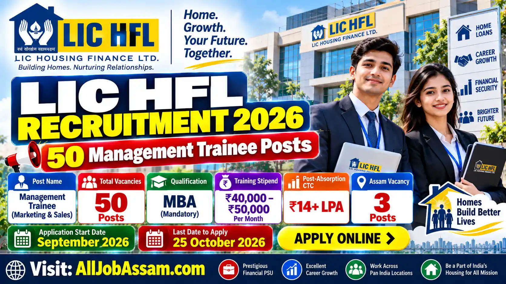 STPI Guwahati Recruitment 2025 – Apply Online for 24 Vacancies 3 LIC HFL Recruitment 2026 for 50 Management Trainee Marketing and Sales posts